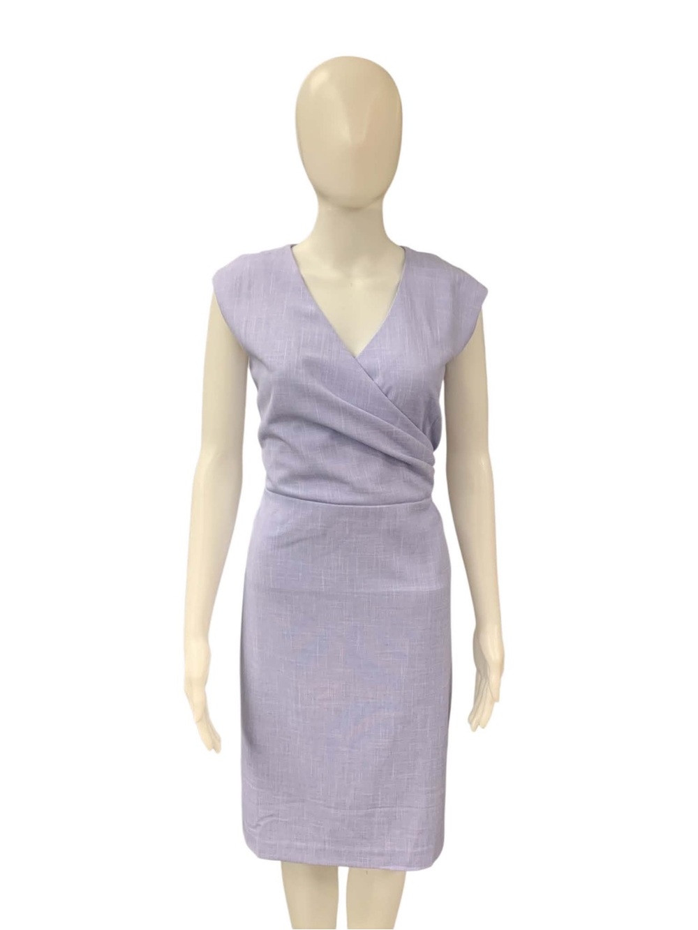 Ann Taylor NWT Lavender Wrap-Front Midi Dress Size M